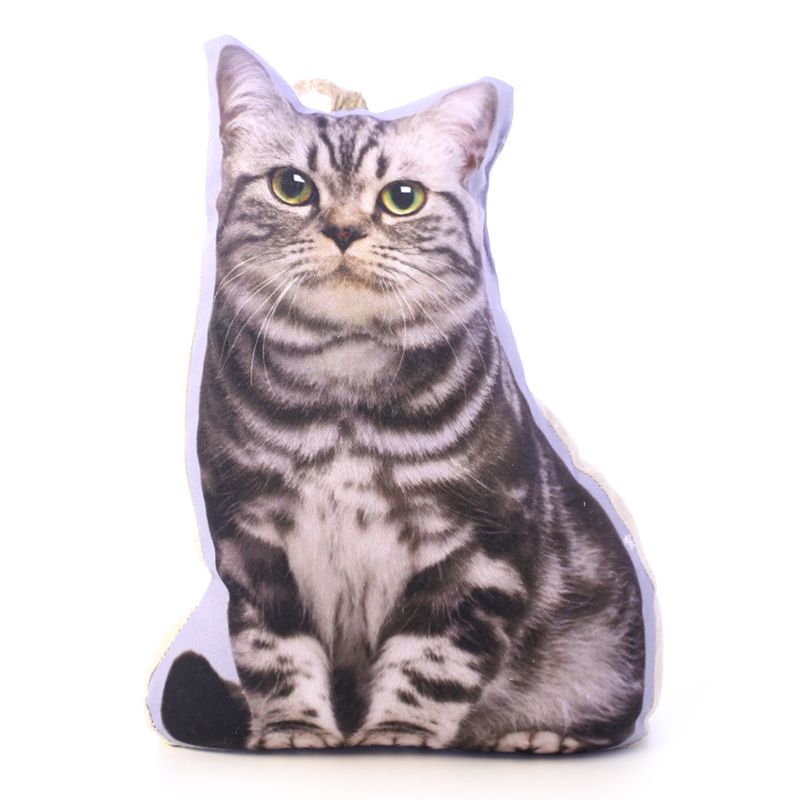Animal Design Door Stopper - Grey Cat
